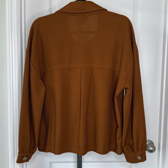 Heyson Tan Rubbed Utility Button Down Jacket NWT - Picture 4 of 5